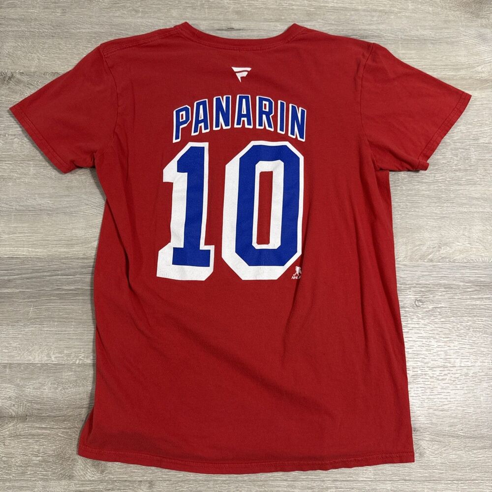 Artemi Panarin Shirt New York Rangers Fanatics Men’s Red Medium NHL Hockey